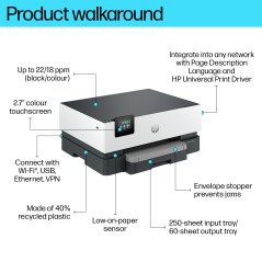 HP Officejet Pro 9110B Printer - Boost Your Productivity with Fast, High-Quality Printing, Item No: 5A0S3B#686